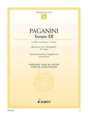 Paganini, N: Sonata XIII E minor