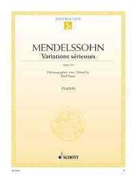 Mendelssohn: Variations sérieuses op. 54