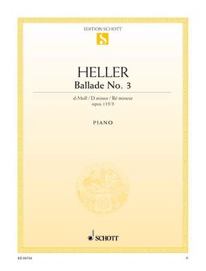 Heller, S: Ballade No. 3 D minor op. 115