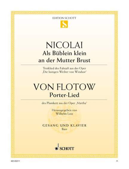 Als Büblein klein an der Mutterbrust / Porter-Lied