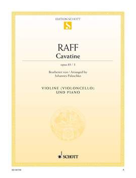 Raff, J J: Cavatine op. 85/3