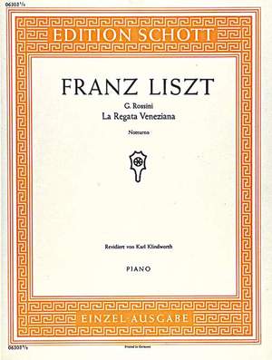 Liszt, F: La Regata Veneziana