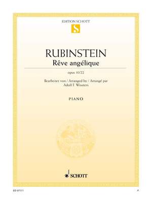 Rubinstejn, G: Rêve angélique op. 10/22