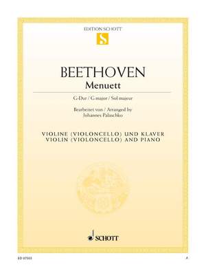 Beethoven, L v: Minuet G major WoO 10/2