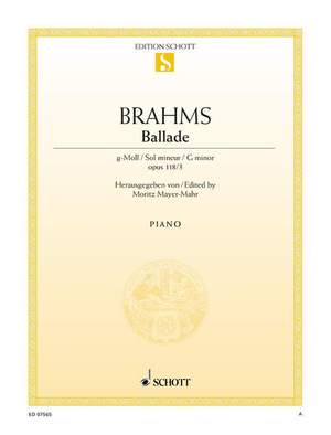 Brahms, J: Ballade G minor op. 118/3