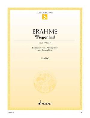 Brahms, J: Lullaby F major op. 49/4