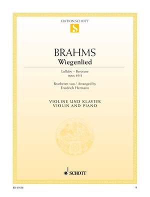 Brahms, J: Wiegenlied F major op. 49/4