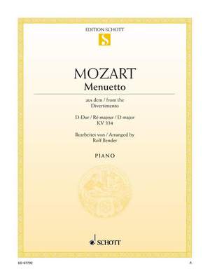 Mozart, W A: Minuet K 334