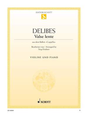 Delibes, L: Valse lente