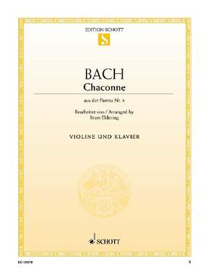 Bach, J S: Chaconne