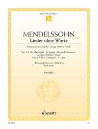 Mendelssohn: Songs without Words op. 19/3 and 4