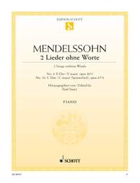 Mendelssohn: Songs without Words op. 30/3 and op. 67/4