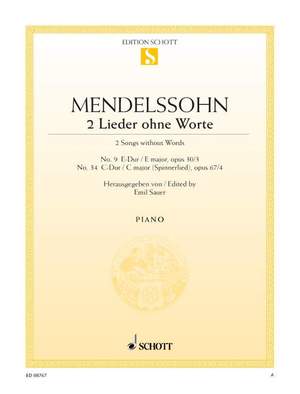 Mendelssohn: Songs without Words op. 30/3 and op. 67/4