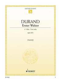 Durand, A: First waltz E flat major op. 83/1