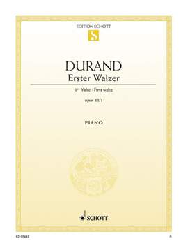 Durand, A: First waltz E flat major E flat major op. 83/1