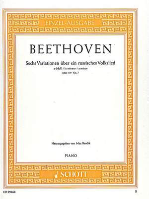 Beethoven, L v: Six Variations op. 107/7