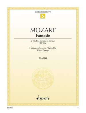 Mozart, W A: Fantasia No. 19 C Minor KV 396
