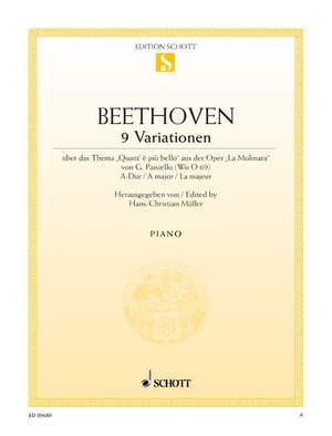 Beethoven, L v: Nine Variations A major WoO 69
