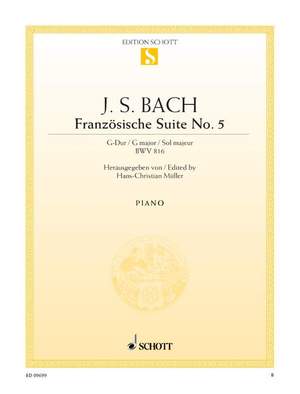 Bach, J S: French Suite No. 5 G major BWV 816