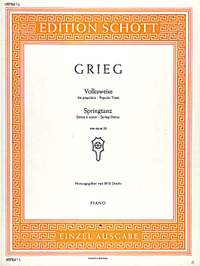 Grieg, E: Folk-song - Spring dance op. 38/2 und op. 38/5