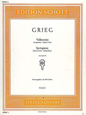 Grieg, E: Folk-song - Spring dance op. 38/2 und op. 38/5