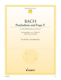 Bach, J S: Prelude V and Fugue V D major BWV 850