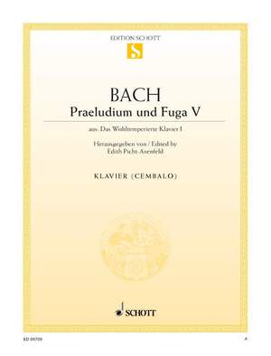 Bach, J S: Prelude V and Fugue V D major BWV 850