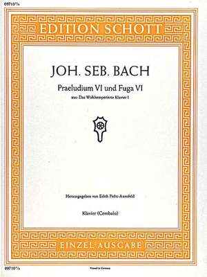 Bach, J S: Prelude VI and Fugue VI D minor BWV 851