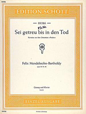 Mendelssohn: Paulus op. 36/40