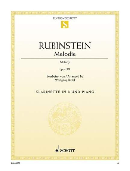 Rubinstejn, G: Melody op. 3/1