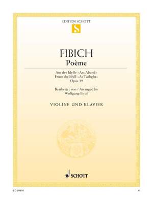 Fibich, Z: Poème op. 39