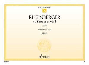 Rheinberger, J G: Sonata No. 8 E minor op. 132