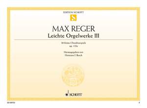 Reger: Easy Organ Pieces op. 135a Band 3