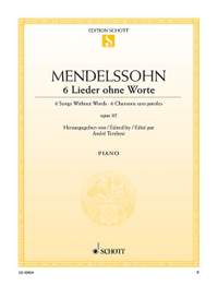 Mendelssohn: 6 Songs without Words op. 85