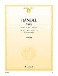 Handel, G F: Suite D minor HWV 437 (HHA II/4 - Walsh 1733 No. 4)