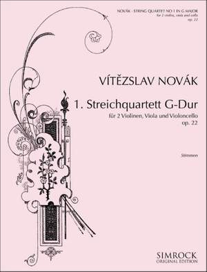 Novák, V: String Quartet 1 in G op. 22