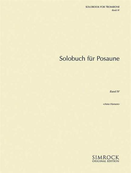 Solobook for Trombone Vol. 4