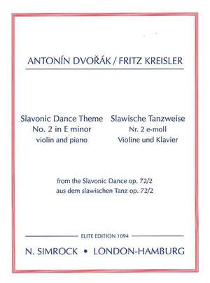 Dvořák, A: Slavonic Dance Theme