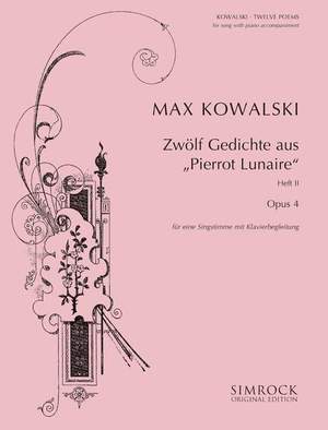 Kowalski, M: 12 Poems op. 4 Vol. 2