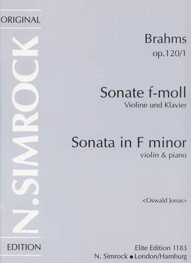 Brahms, J: Sonate f-Moll F minor op. 120/1