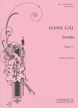 Gál, H: Sonate op. 17