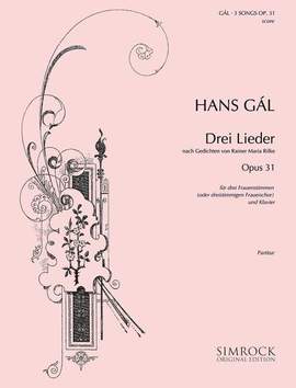 Gál, H: Three Songs op. 31