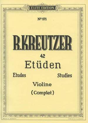 Kreutzer, R: 42 Etüden
