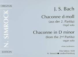 Bach, J S: Chaconne in D minor D minor