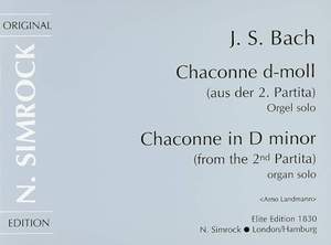 Bach, J S: Chaconne in D minor