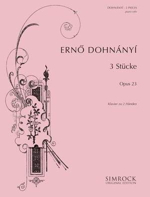 Dohnányi, E v: Drei Stücke op. 23