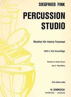 Fink, S: Studies for Snare Drum Vol. 4