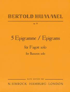 Hummel, B: Fünf Epigramme op. 51