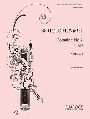 Hummel, B: Sonatina No. 2 op. 52a