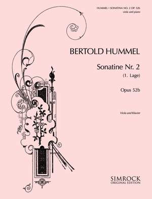 Hummel, B: Sonatine Nr. 2 op. 52b
